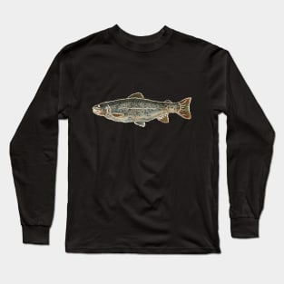 Fishes in Stitches 002 Trout Long Sleeve T-Shirt